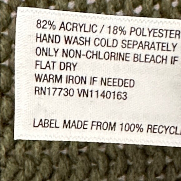 Universal Thread Green and Cream Waterfall Sweater - Picture 5 of 6